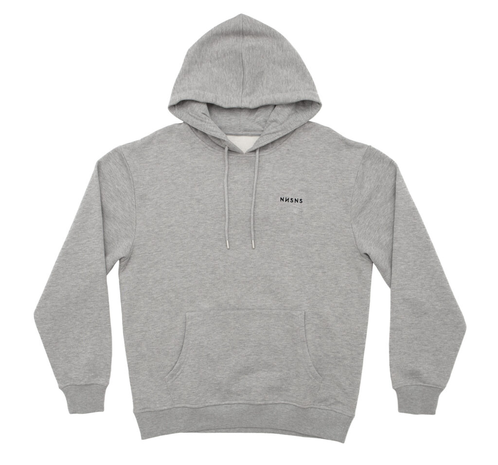 NNSNS Script Embroidered Heather Grey Hoodie – NNSNS