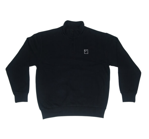 Blockhead 1/4 Zip Sweat Black