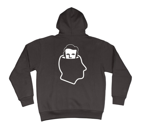 Head Logo Hooded Sweater Charcoal